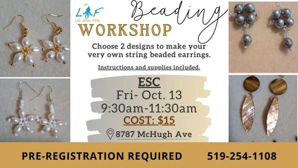 Beading Workshop: Earrings